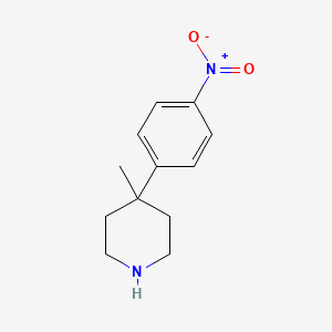 4-Methyl-4-(4-nitrophenyl)piperidine