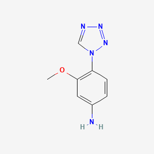 molecular formula C8H9N5O B1298363 3-甲氧基-4-四唑-1-基-苯胺 CAS No. 524040-12-8