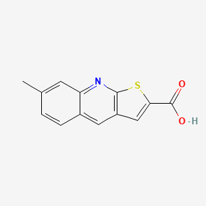 molecular formula C13H9NO2S B1298365 7-甲基噻吩[2,3-b]喹啉-2-羧酸 CAS No. 333312-06-4