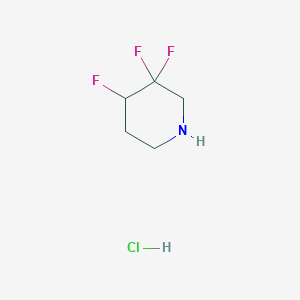 molecular formula C5H9ClF3N B12983704 3,3,4-Trifluoropiperidine hydrochloride 