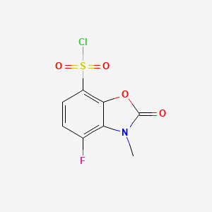 4-Fluoro-3-methyl-2-oxo-2,3-dihydrobenzo[d]oxazole-7-sulfonyl chloride