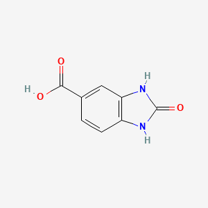 molecular formula C8H6N2O3 B1298374 2-oxo-2,3-dihydro-1H-benzo[d]imidazole-5-carboxylic acid CAS No. 23814-14-4