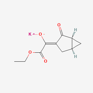 Potassium 2-ethoxy-2-oxo-1-((1S,5S)-2-oxobicyclo[3.1.0]hexan-3-ylidene)ethan-1-olate