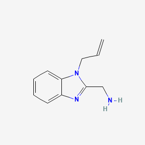 molecular formula C11H13N3 B12983761 (1-Allyl-1H-benzo[d]imidazol-2-yl)methanamine 