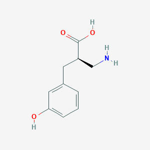 molecular formula C10H13NO3 B12983764 (R)-3-Amino-2-(3-hydroxybenzyl)propanoic acid 