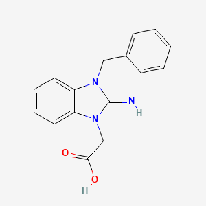 B1298379 (3-Benzyl-2-imino-2,3-dihydro-benzoimidazol-1-yl)-acetic acid CAS No. 40783-87-7