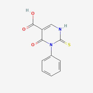 4-Oxo-3-phenyl-2-thioxo-1,2,3,4-tetrahydropyrimidine-5-carboxylic acid