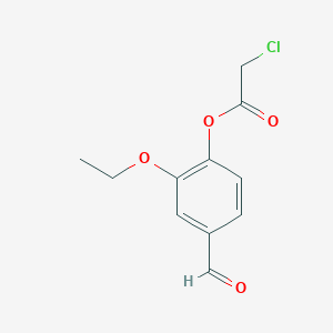 molecular formula C11H11ClO4 B1298382 2-Ethoxy-4-formylphenyl 2-chloroacetate CAS No. 247225-91-8