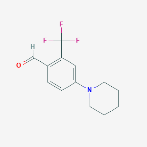 4-(Piperidin-1-yl)-2-(trifluoromethyl)benzaldehyde