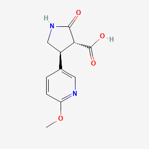 Rel-(3R,4S)-4-(6-methoxypyridin-3-yl)-2-oxopyrrolidine-3-carboxylic acid