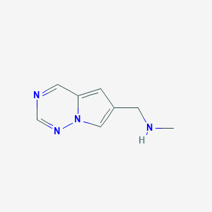 N-Methyl-1-(pyrrolo[2,1-f][1,2,4]triazin-6-yl)methanamine