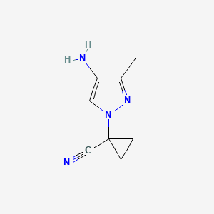 1-(4-Amino-3-methyl-1H-pyrazol-1-yl)cyclopropane-1-carbonitrile