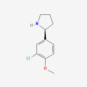 (S)-2-(3-Chloro-4-methoxyphenyl)pyrrolidine