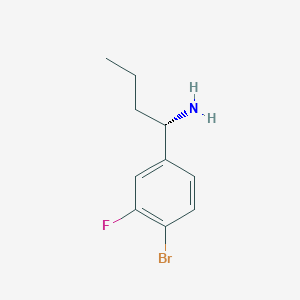 (S)-1-(4-Bromo-3-fluorophenyl)butan-1-amine