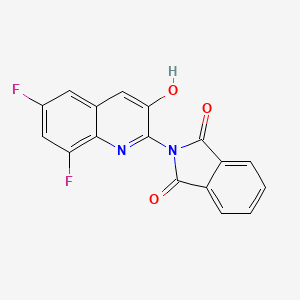 2-(6,8-Difluoro-3-hydroxyquinolin-2-yl)isoindoline-1,3-dione