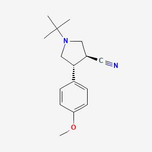 (3S,4R)-1-(tert-Butyl)-4-(4-methoxyphenyl)pyrrolidine-3-carbonitrile