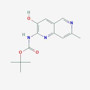 tert-Butyl (3-hydroxy-7-methyl-1,6-naphthyridin-2-yl)carbamate