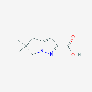 5,5-Dimethyl-5,6-dihydro-4H-pyrrolo[1,2-b]pyrazole-2-carboxylic acid