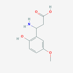 3-Amino-3-(2-hydroxy-5-methoxyphenyl)propanoic acid