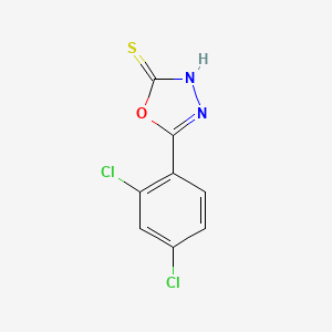 molecular formula C8H4Cl2N2OS B1298403 5-(2,4-二氯苯基)-1,3,4-噁二唑-2-硫醇 CAS No. 23288-92-8