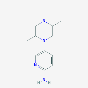 5-(2,4,5-Trimethylpiperazin-1-yl)pyridin-2-amine