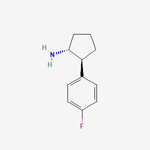 (1R,2S)-2-(4-fluorophenyl)cyclopentan-1-amine