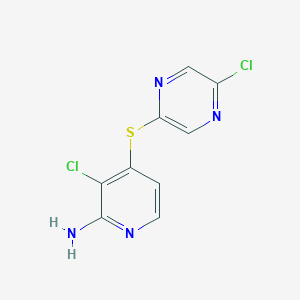 3-Chloro-4-((5-chloropyrazin-2-yl)thio)pyridin-2-amine