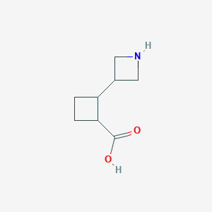 2-(Azetidin-3-yl)cyclobutane-1-carboxylic acid