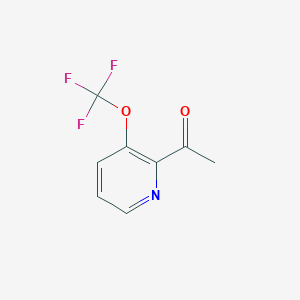 molecular formula C8H6F3NO2 B12984078 1-(3-(Trifluoromethoxy)pyridin-2-yl)ethan-1-one 