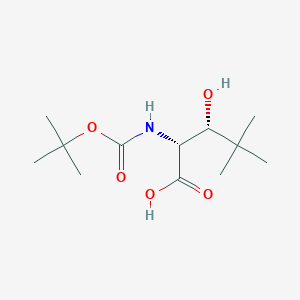 Rel-(2R,3R)-2-((tert-butoxycarbonyl)amino)-3-hydroxy-4,4-dimethylpentanoic acid