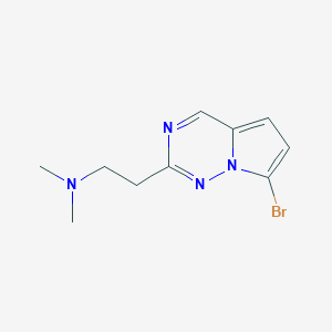 2-(7-Bromopyrrolo[2,1-f][1,2,4]triazin-2-yl)-N,N-dimethylethan-1-amine