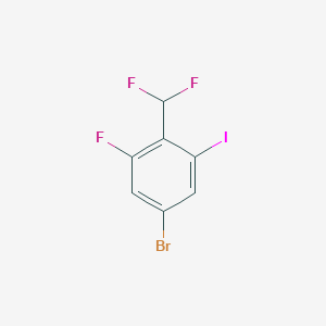 5-Bromo-2-(difluoromethyl)-1-fluoro-3-iodobenzene