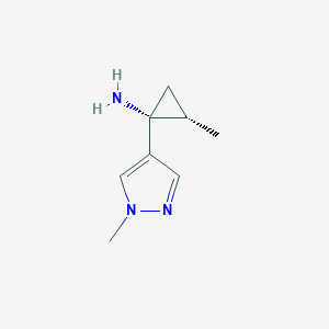 Rel-(1R,2S)-2-methyl-1-(1-methyl-1H-pyrazol-4-yl)cyclopropan-1-amine