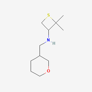 2,2-Dimethyl-N-((tetrahydro-2H-pyran-3-yl)methyl)thietan-3-amine