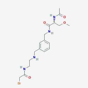 (R)-2-Acetamido-N-(3-(((2-(2-bromoacetamido)ethyl)amino)methyl)benzyl)-3-methoxypropanamide