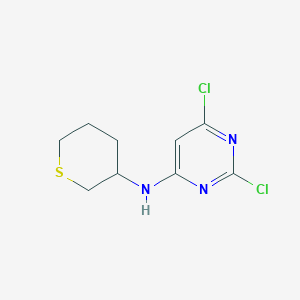 2,6-Dichloro-N-(tetrahydro-2H-thiopyran-3-yl)pyrimidin-4-amine