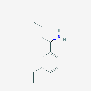 molecular formula C13H19N B12984216 (S)-1-(3-Vinylphenyl)pentan-1-amine 