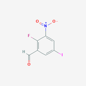 2-Fluoro-5-iodo-3-nitrobenzaldehyde