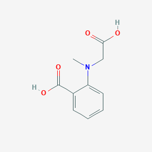 molecular formula C10H11NO4 B1298422 2-[(Carboxymethyl)(methyl)amino]benzoic acid CAS No. 21716-67-6