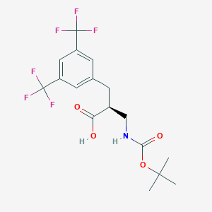 (S)-2-(3,5-Bis(trifluoromethyl)benzyl)-3-((tert-butoxycarbonyl)amino)propanoic acid