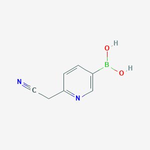 (6-(Cyanomethyl)pyridin-3-yl)boronic acid