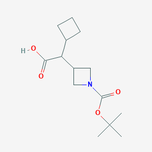 2-(1-(tert-Butoxycarbonyl)azetidin-3-yl)-2-cyclobutylacetic acid