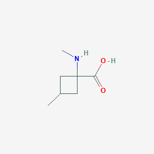 3-Methyl-1-(methylamino)cyclobutane-1-carboxylic acid