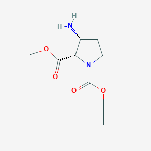 1-(tert-Butyl) 2-methyl (2S,3R)-3-aminopyrrolidine-1,2-dicarboxylate