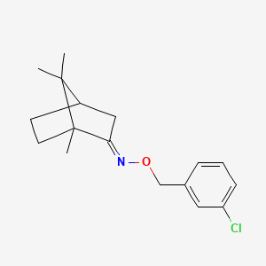 (E)-N-[(3-chlorophenyl)methoxy]-1,7,7-trimethylbicyclo[2.2.1]heptan-2-imine