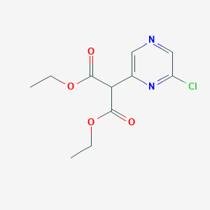 Diethyl (6-chloropyrazin-2-yl)propanedioate