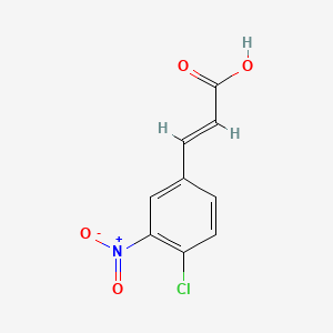 molecular formula C9H6ClNO4 B1298434 4-Chloro-3-nitrocinnamic acid CAS No. 20797-48-2