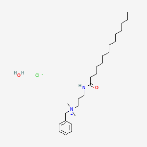 molecular formula C26H49ClN2O2 B12984354 Miramistin monohydrate CAS No. 394211-21-3