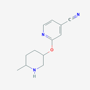 2-((6-Methylpiperidin-3-yl)oxy)isonicotinonitrile