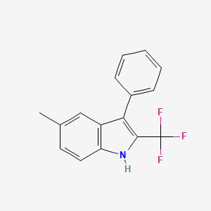 5-Methyl-3-phenyl-2-(trifluoromethyl)-1H-indole